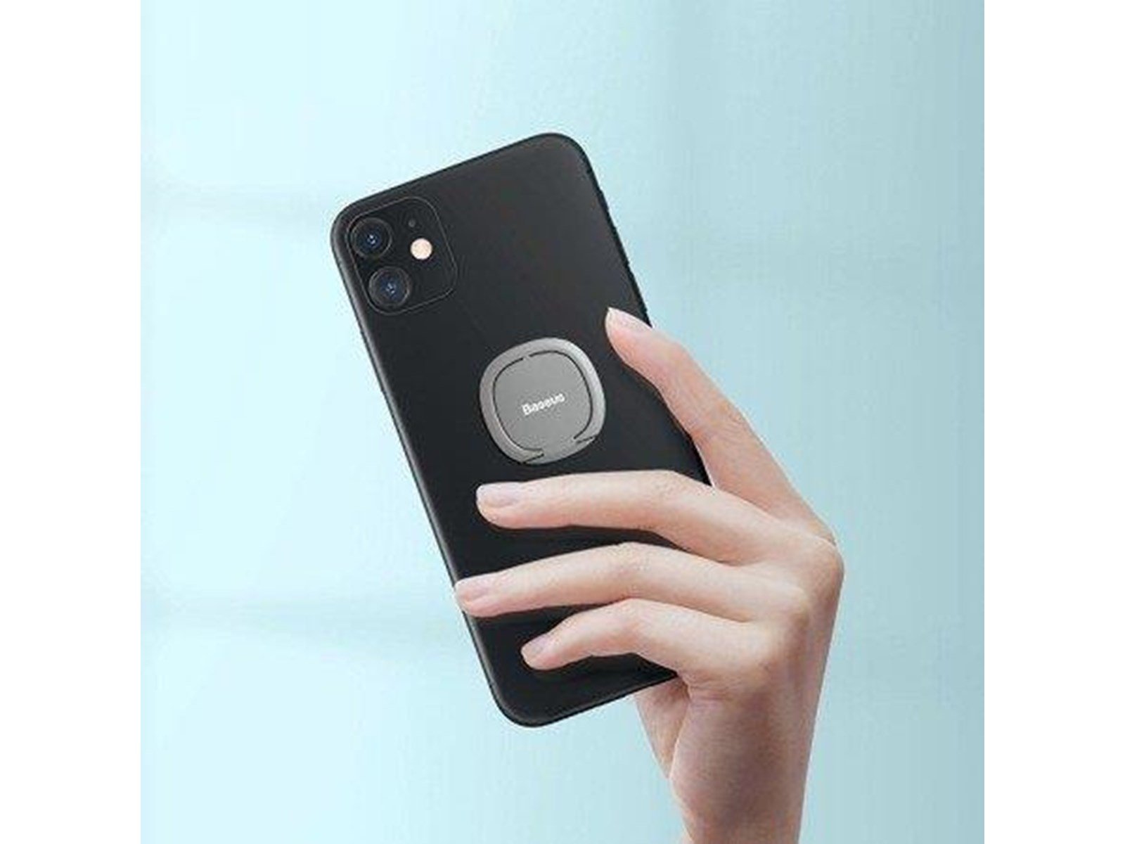 Baseus Invisible Ring holder for smartphones (silver)