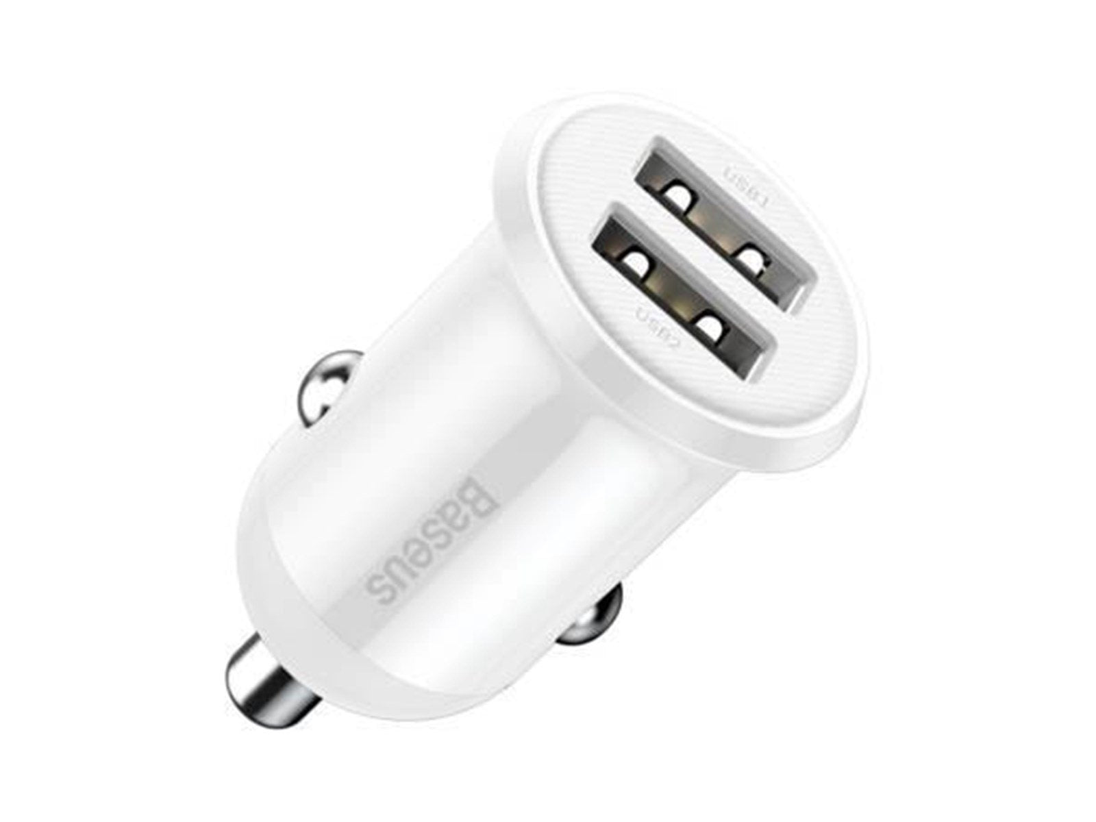 Baseus Grain Pro Car Charger 2x USB 4.8A (white)