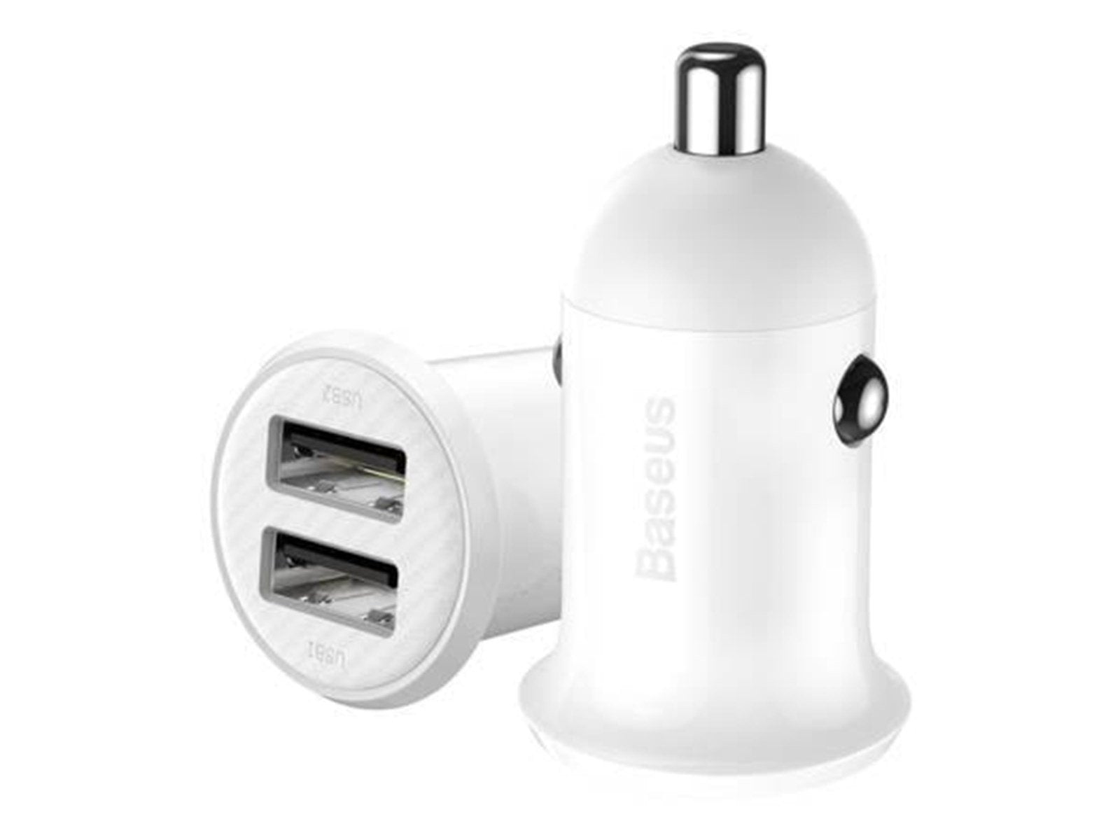 Baseus Grain Pro Car Charger 2x USB 4.8A (white)