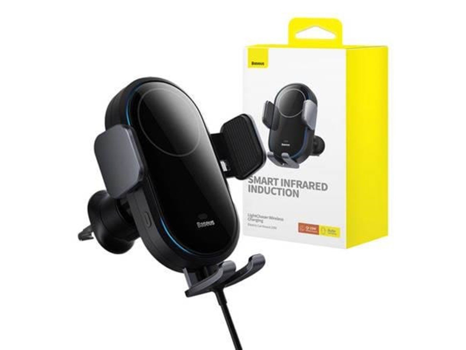Baseus Car Holder With Inductive Charger LightChaser (Black)