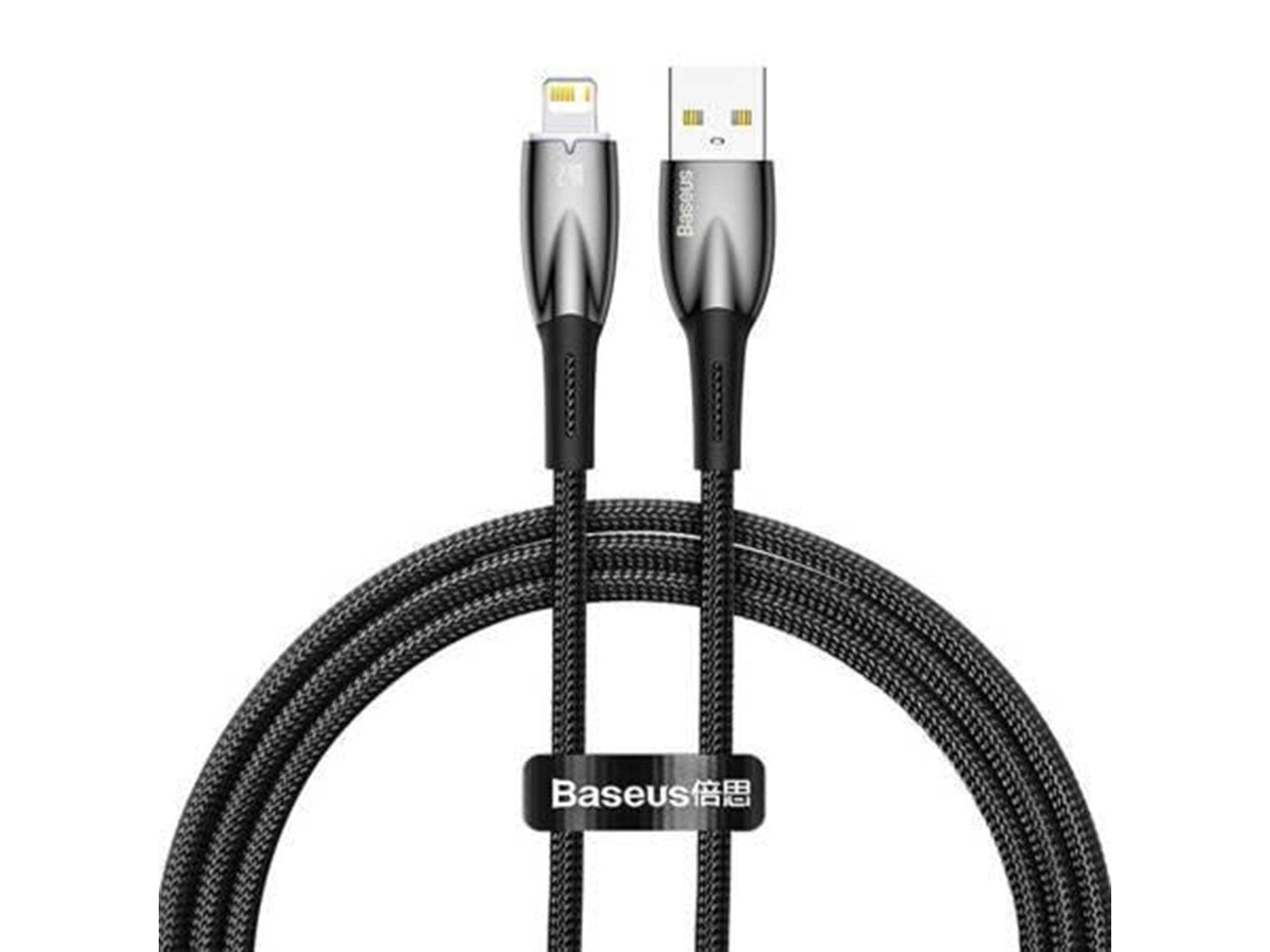 Baseus USB cable for Lightning  Glimmer Series 2.4A 1m (Black)
