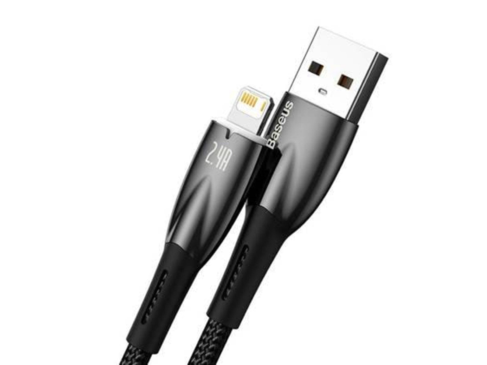 Baseus USB cable for Lightning  Glimmer Series 2.4A 1m (Black)