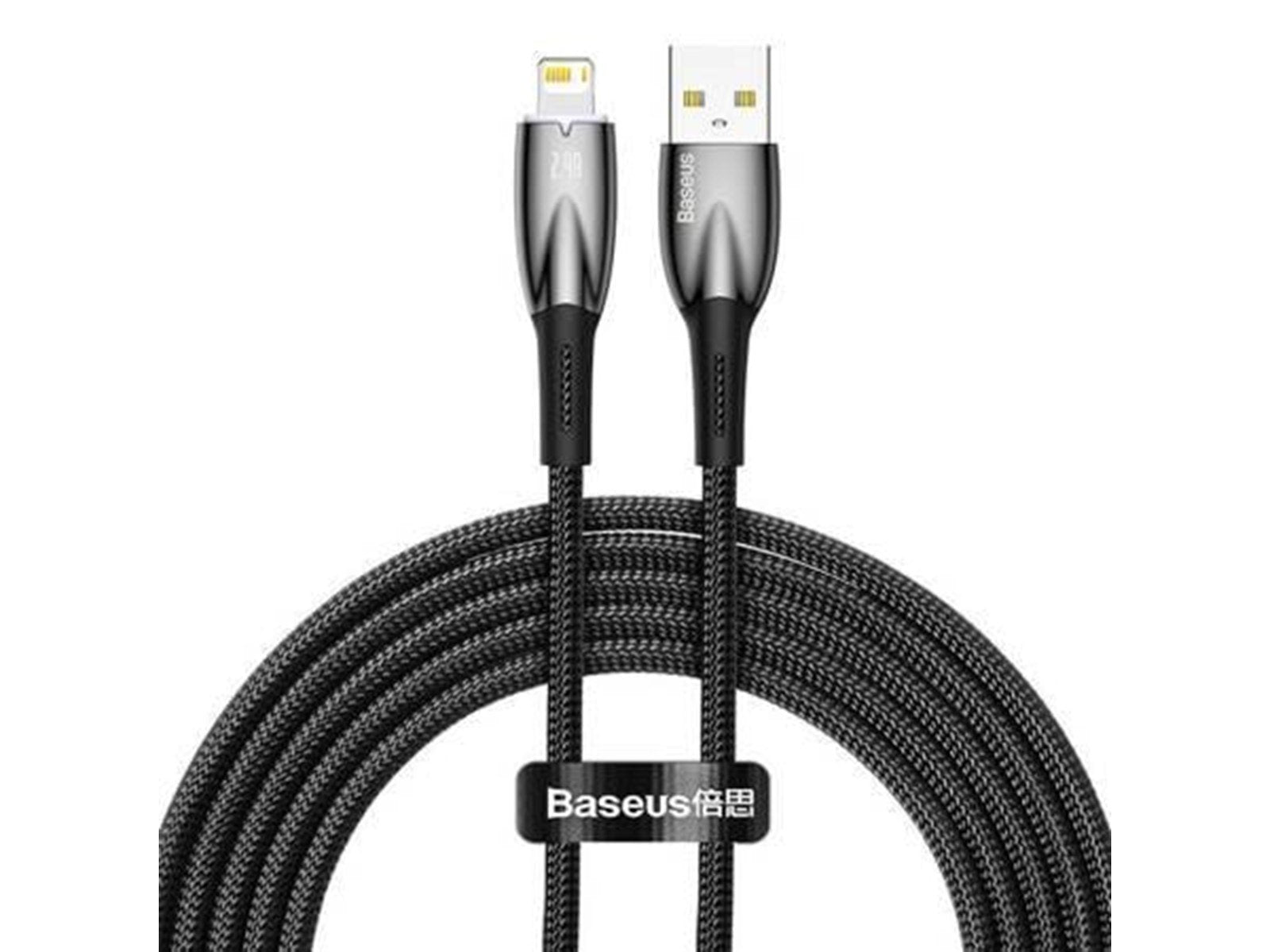 Baseus USB cable for Lightning Glimmer Series 2.4A 2m (Black)