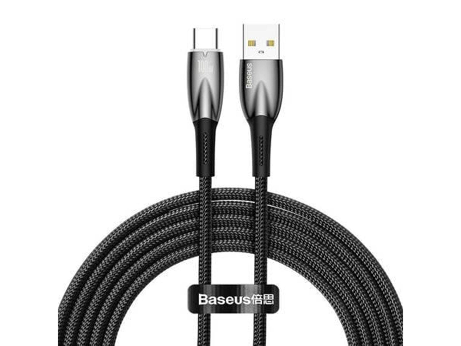 Baseus USB cable for USB-C  Glimmer Series 100W 2m (Black)