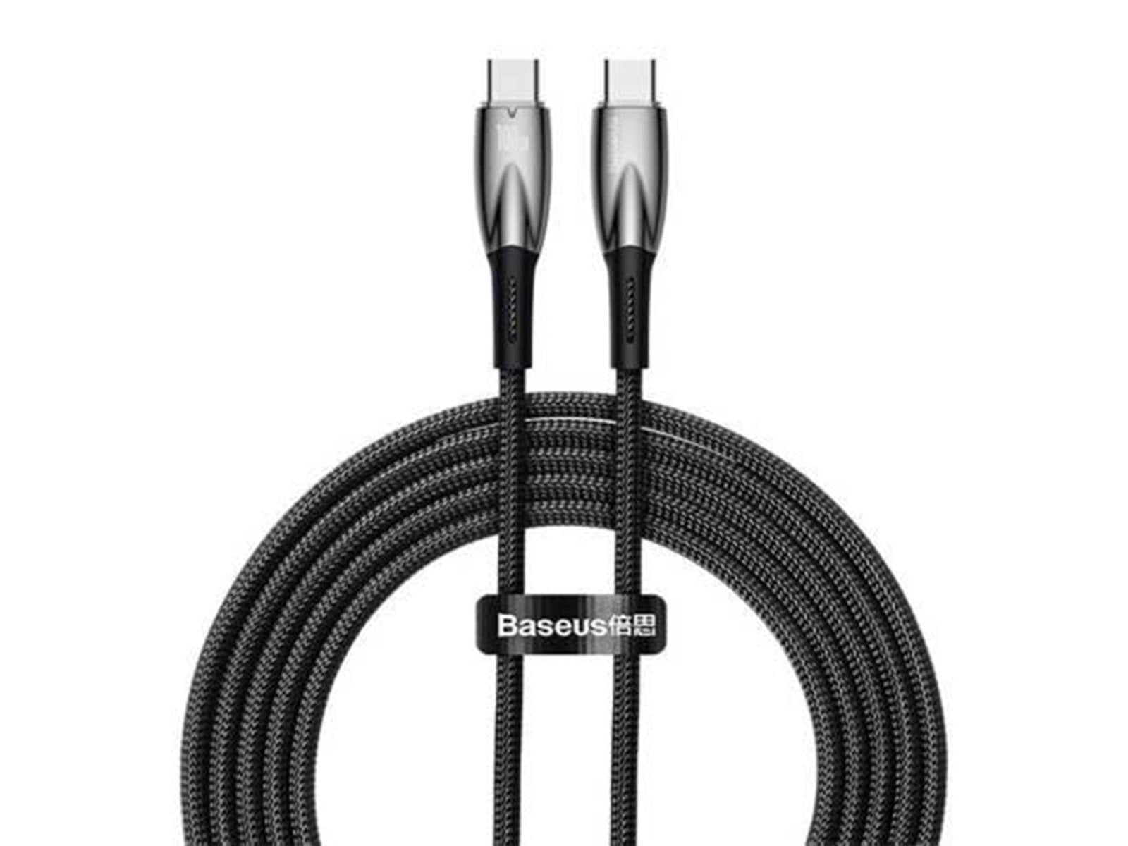 Baseus USB-C cable for USB-C  Glimmer Series 100W 2m (Black)
