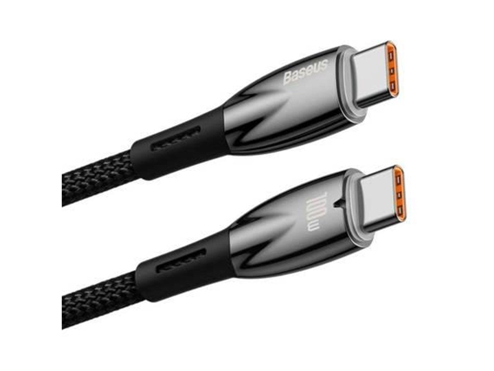 Baseus USB-C cable for USB-C  Glimmer Series 100W 2m (Black)