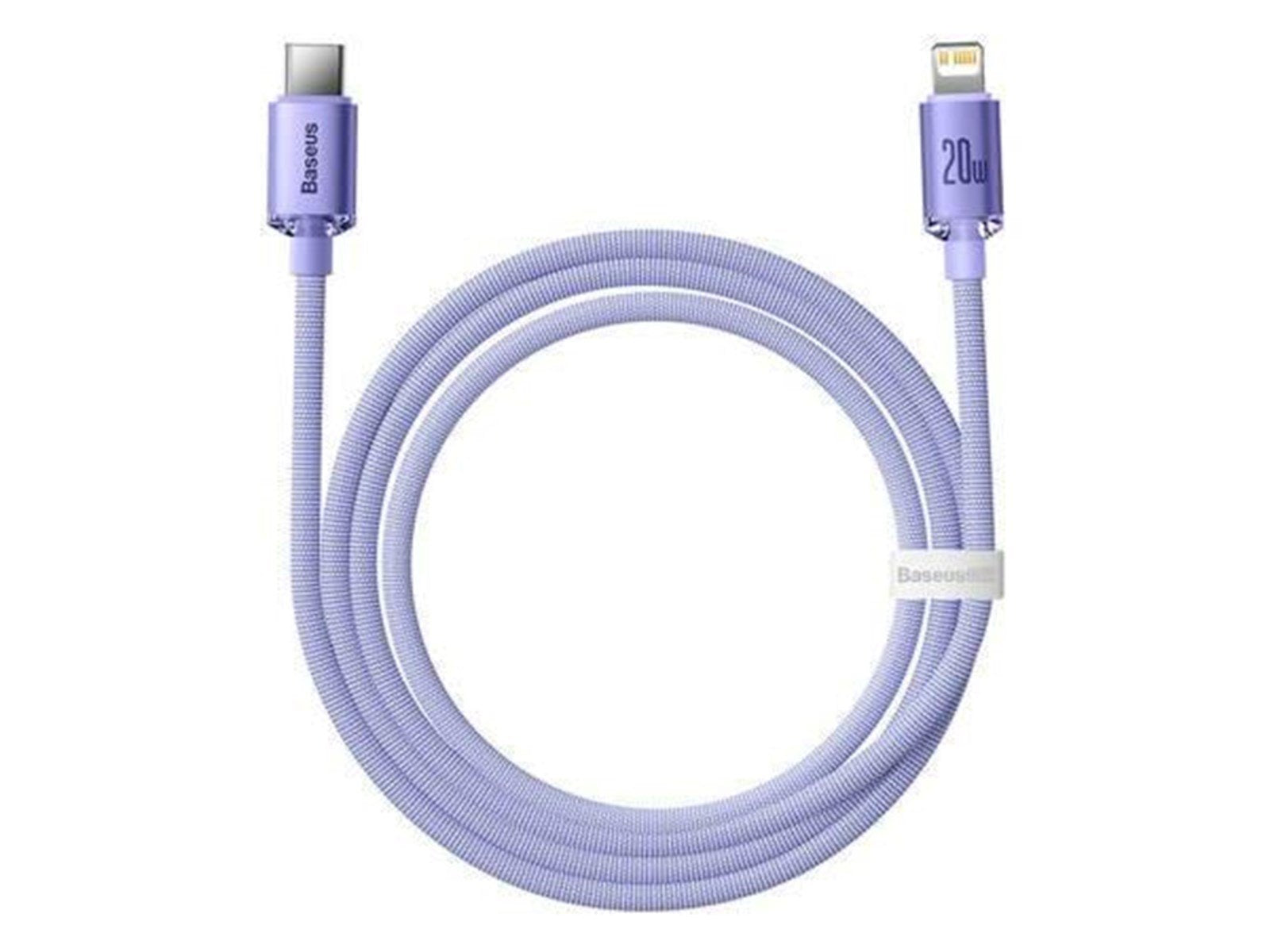 Baseus Crystal Shine cable USB-C to Lightning 20W PD 1.2m (purple)