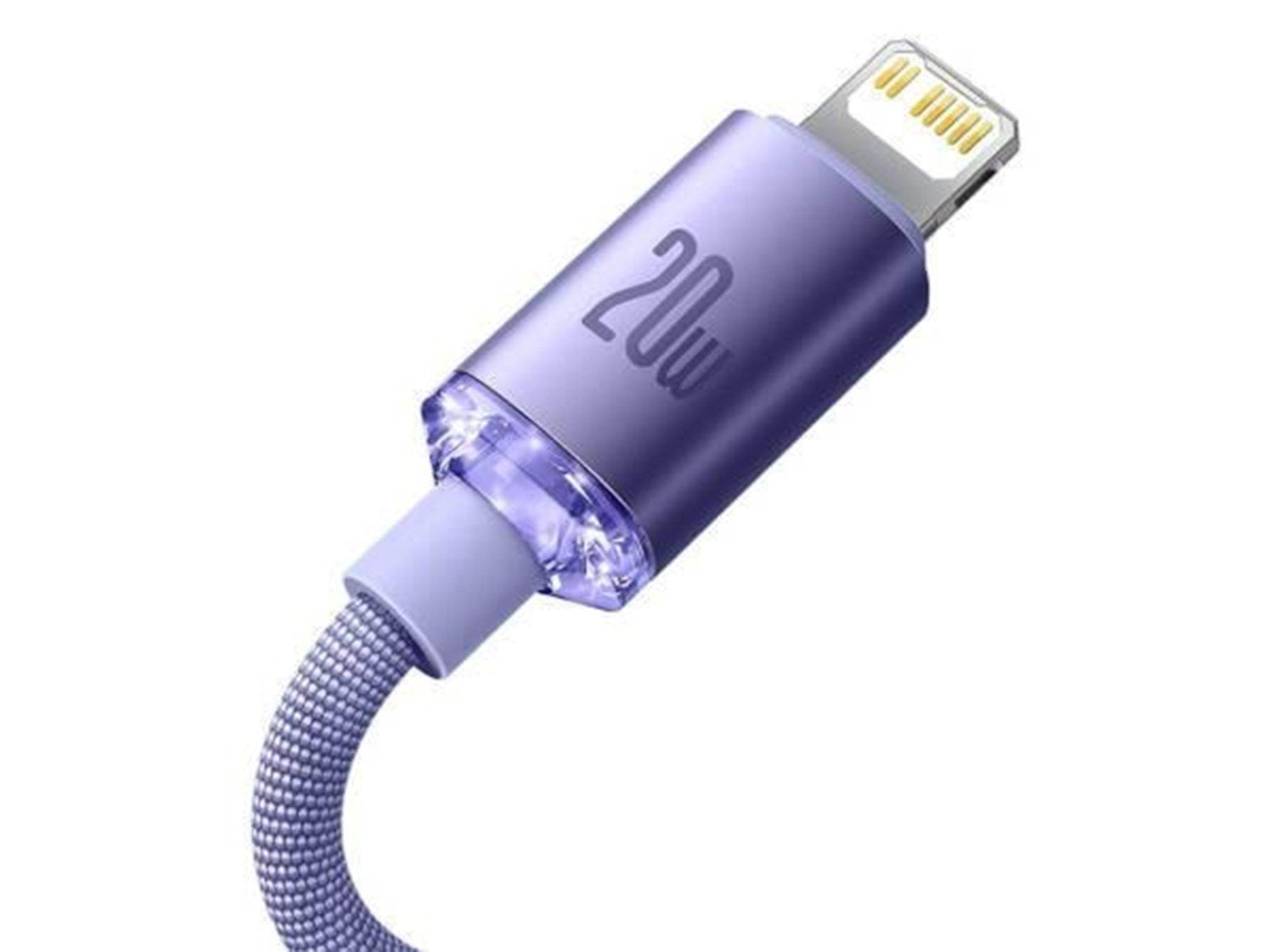 Baseus Crystal Shine cable USB-C to Lightning 20W PD 1.2m (purple)