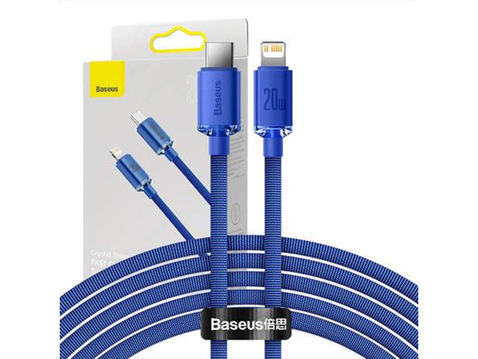 Baseus Crystal Shine cable USB-C to Lightning 20W PD 2m (blue)