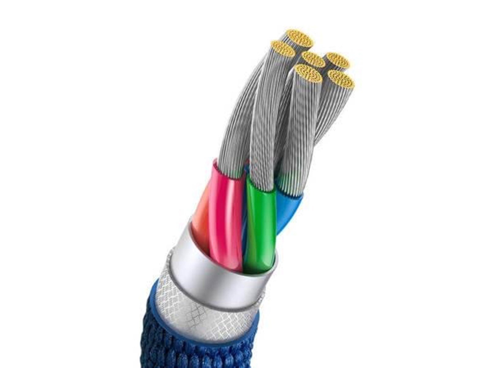 Baseus Crystal Shine cable USB to USB-C 5A100W1.2m (blue)