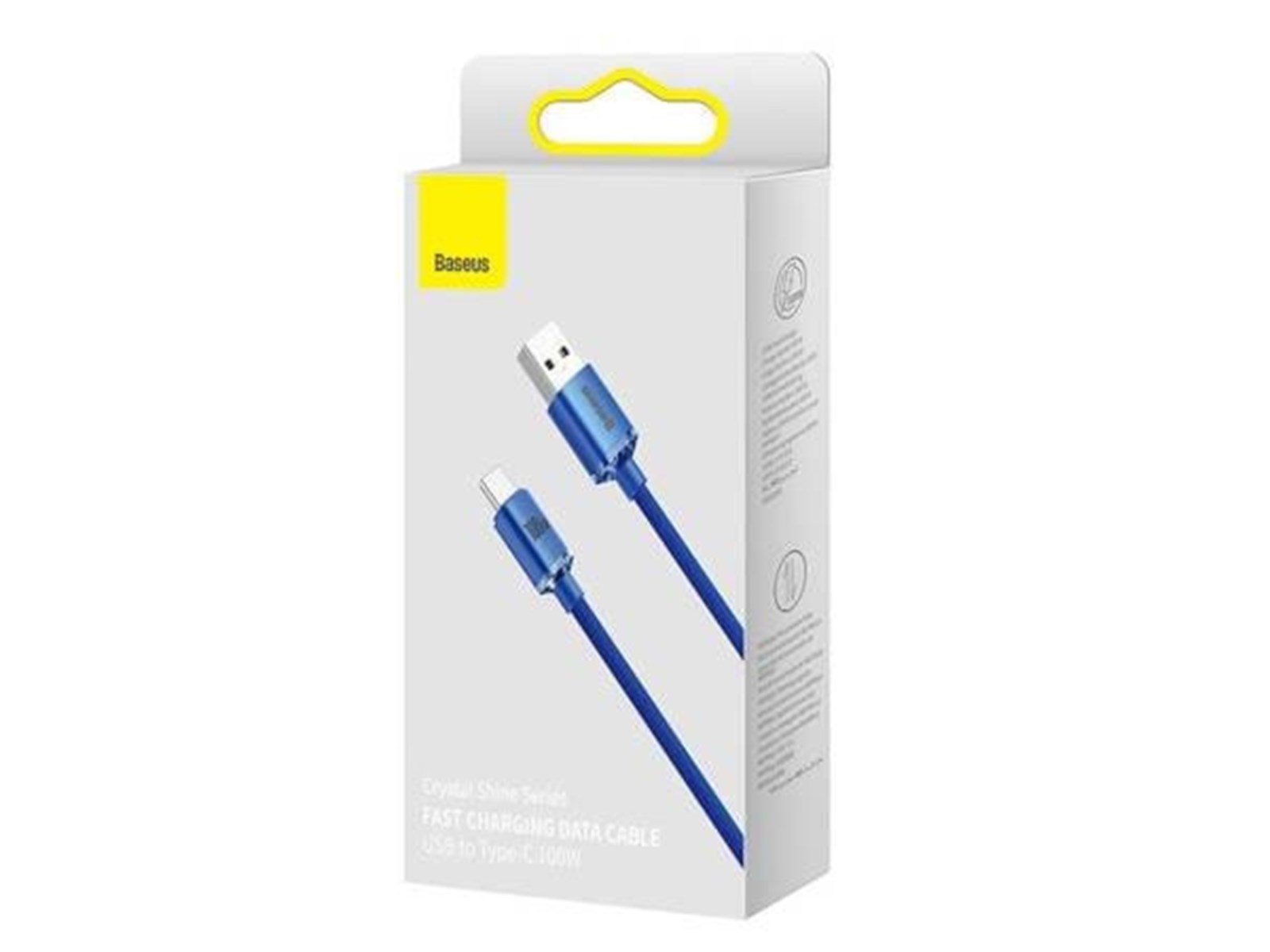 Baseus Crystal Shine cable USB to USB-C 5A100W1.2m (blue)