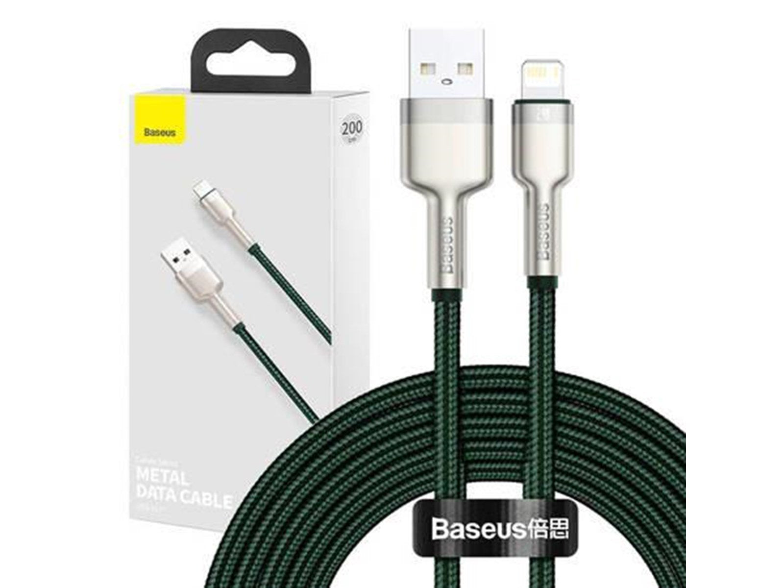 Baseus USB cable for Lightning  Cafule 2.4A 2m (green)