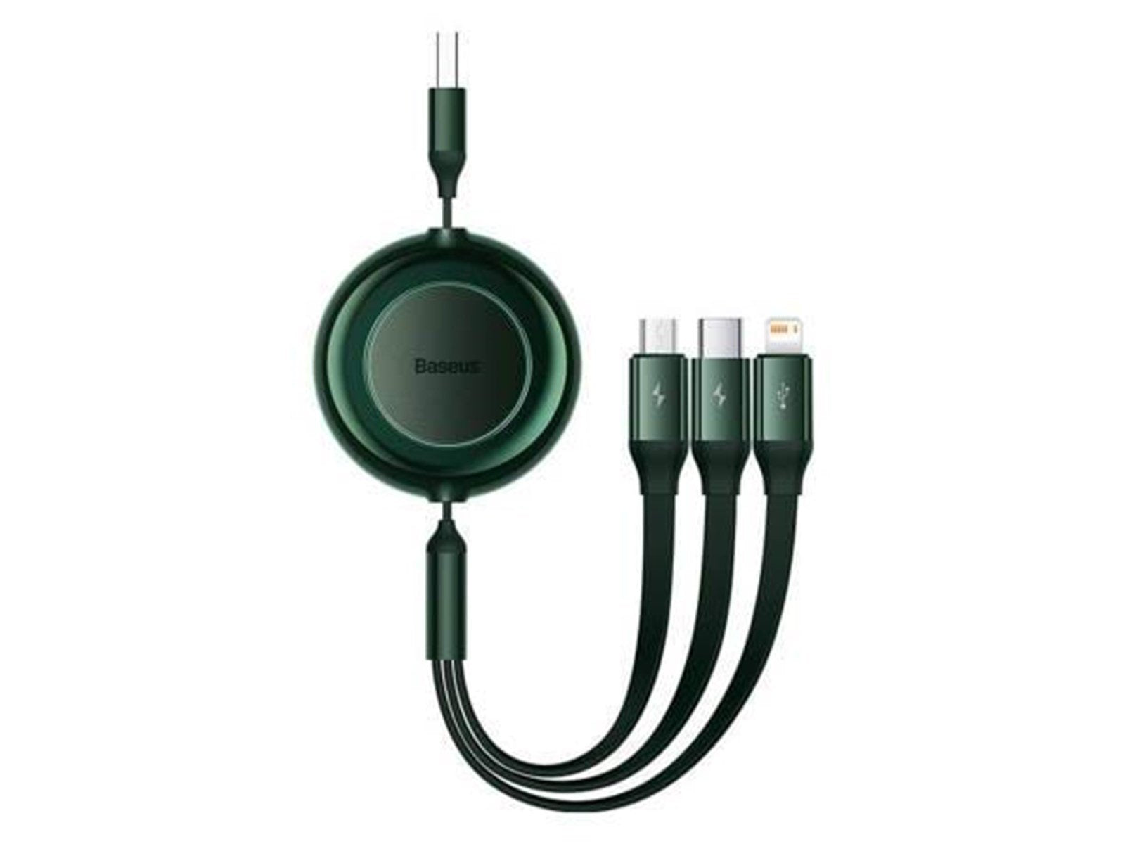 Baseus Bright Mirror 2 USB 3-in-1 cable for micro USB / USB-C / Lightning 3.5A 1.1m (Green) USB-Hubs - USB 2.0 - 4 - Grün