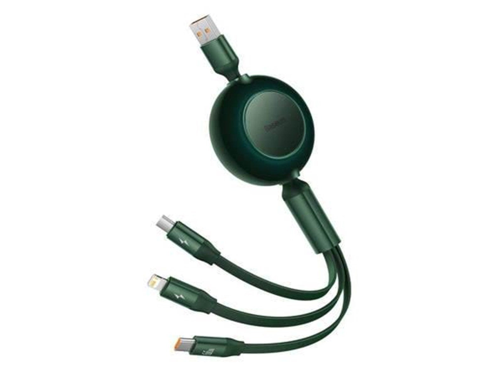 Baseus Bright Mirror 3 USB 3-in-1 cable for micro USB / USB-C / Lightning 66W / 2A 1.1m (Green) USB-Hubs - USB 2.0 - 4 - Grün