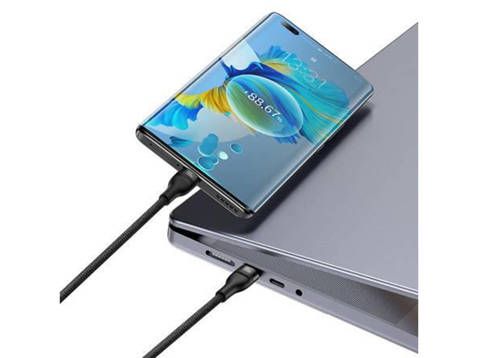 Baseus 2in1 USB cable  Flash Series USB-C do USB-C 100W 1.5m (black)