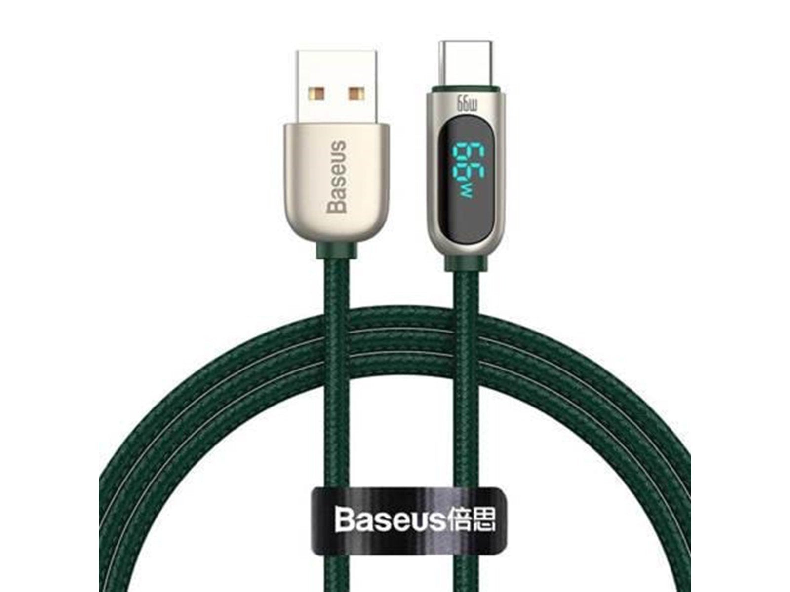 Baseus Display Cable USB to Type-C 66W 1m (green)