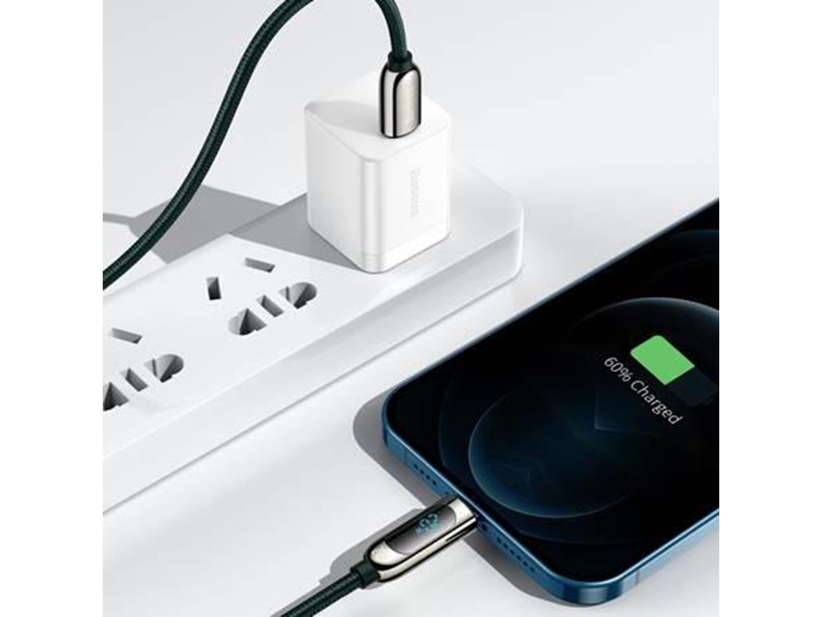 Baseus USB-C cable for Lightning  Display PD 20W 2m (green)