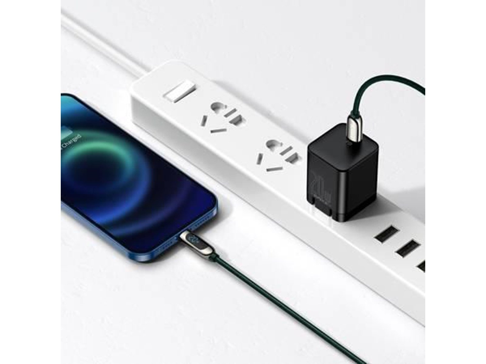 Baseus USB-C cable for Lightning  Display PD 20W 2m (green)