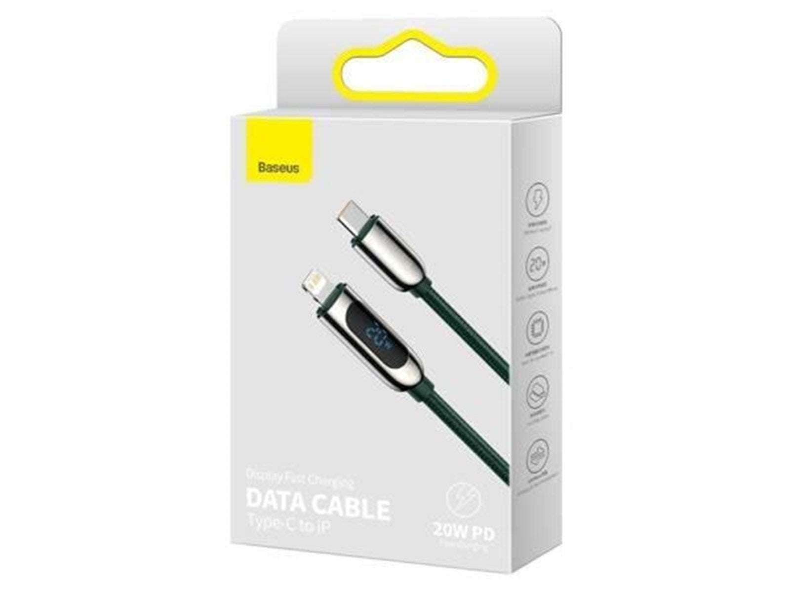 Baseus USB-C cable for Lightning  Display PD 20W 2m (green)