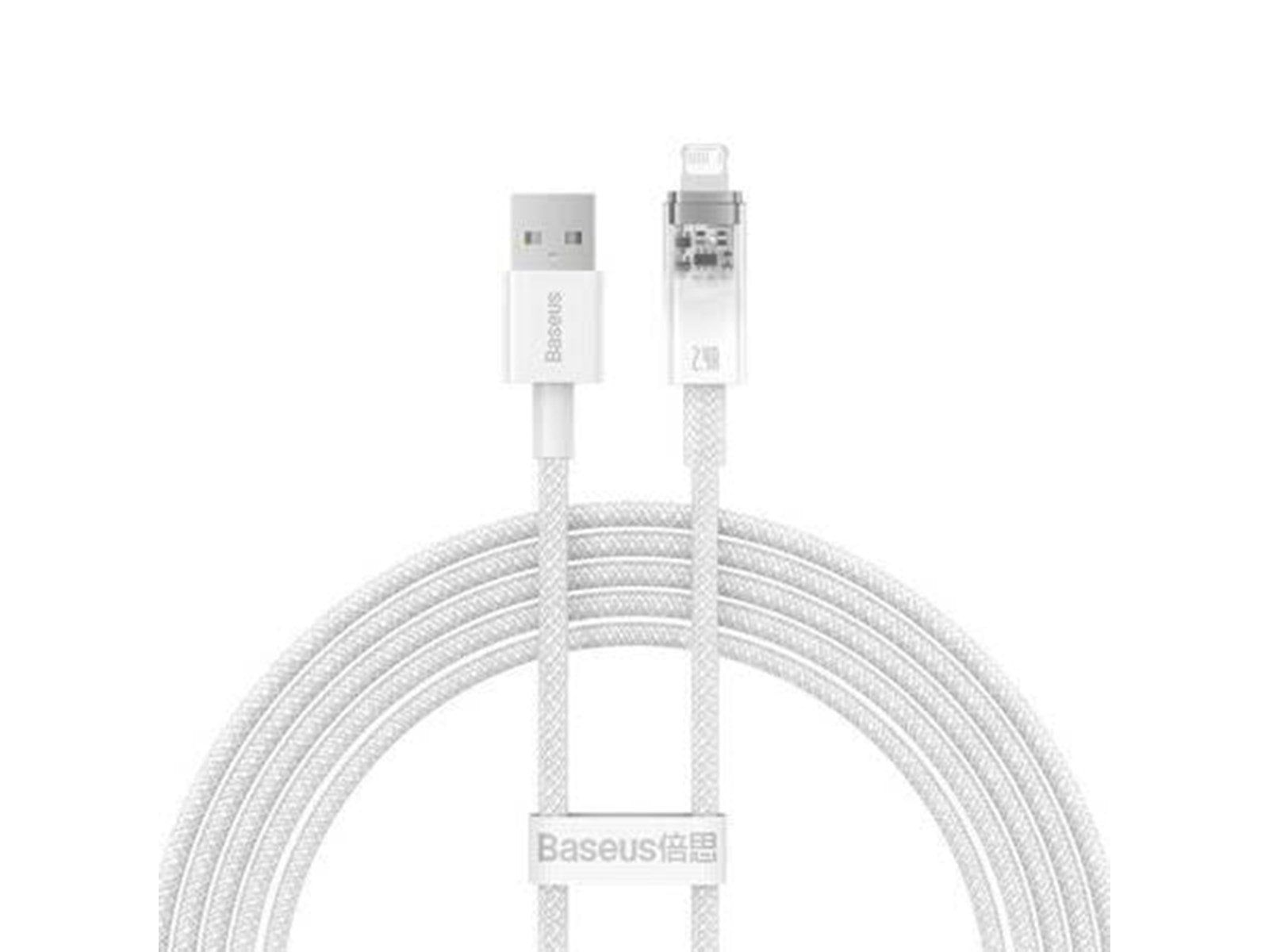 Baseus Fast Charging cable  USB-A to Lightning Explorer Series 2m 2.4A (white)