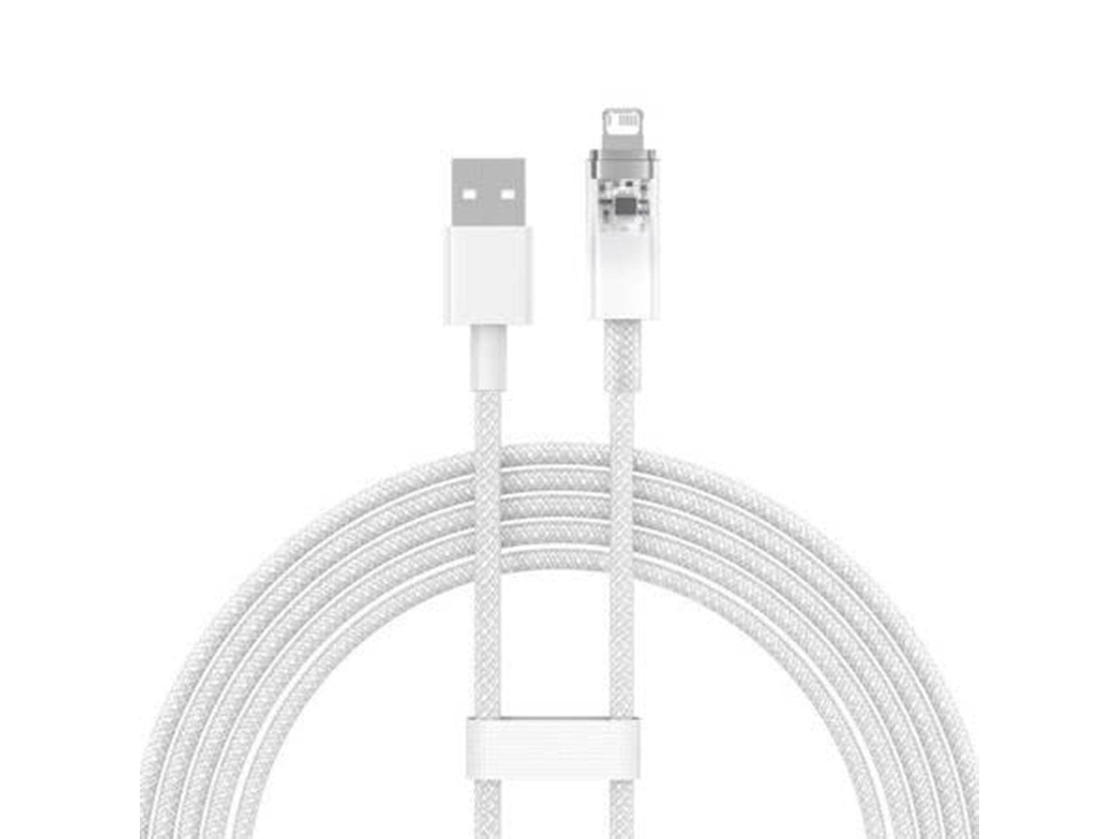 Baseus Fast Charging cable  USB-A to Lightning Explorer Series 2m 2.4A (white)