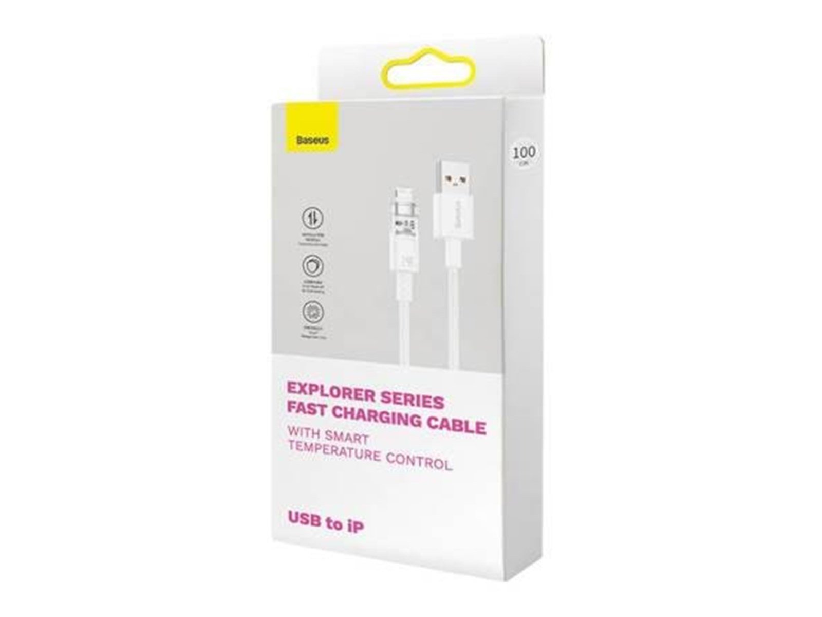 Baseus Fast Charging cable  USB-A to Lightning Explorer Series 2m 2.4A (white)