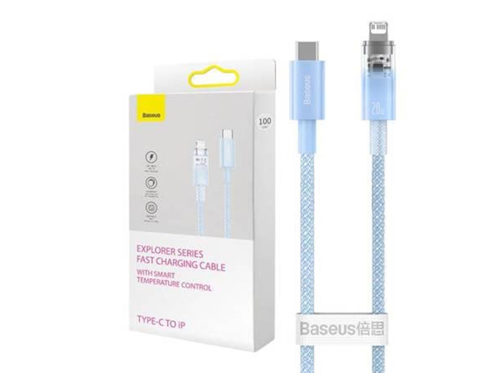 Baseus Fast Charging cable  USB-C to Lightning Explorer Series 1m 20W (blue)