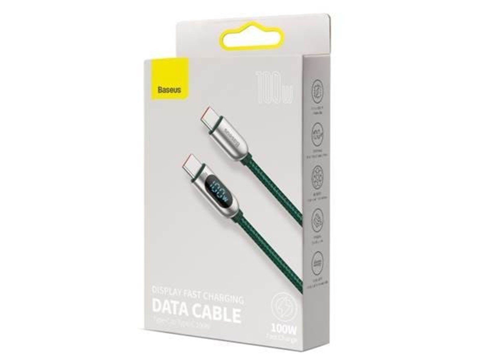 Baseus Display Cable USB-C to USB-C 100W 1m (green)