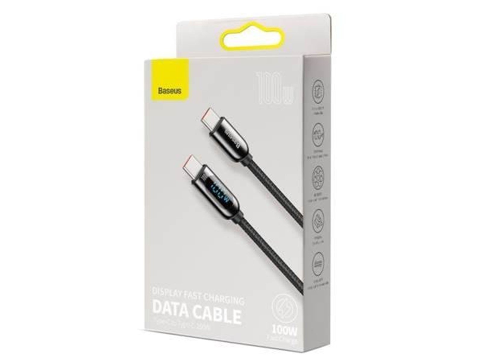 Baseus Cable USB-C to USB-C  Display 100W 2m (black)