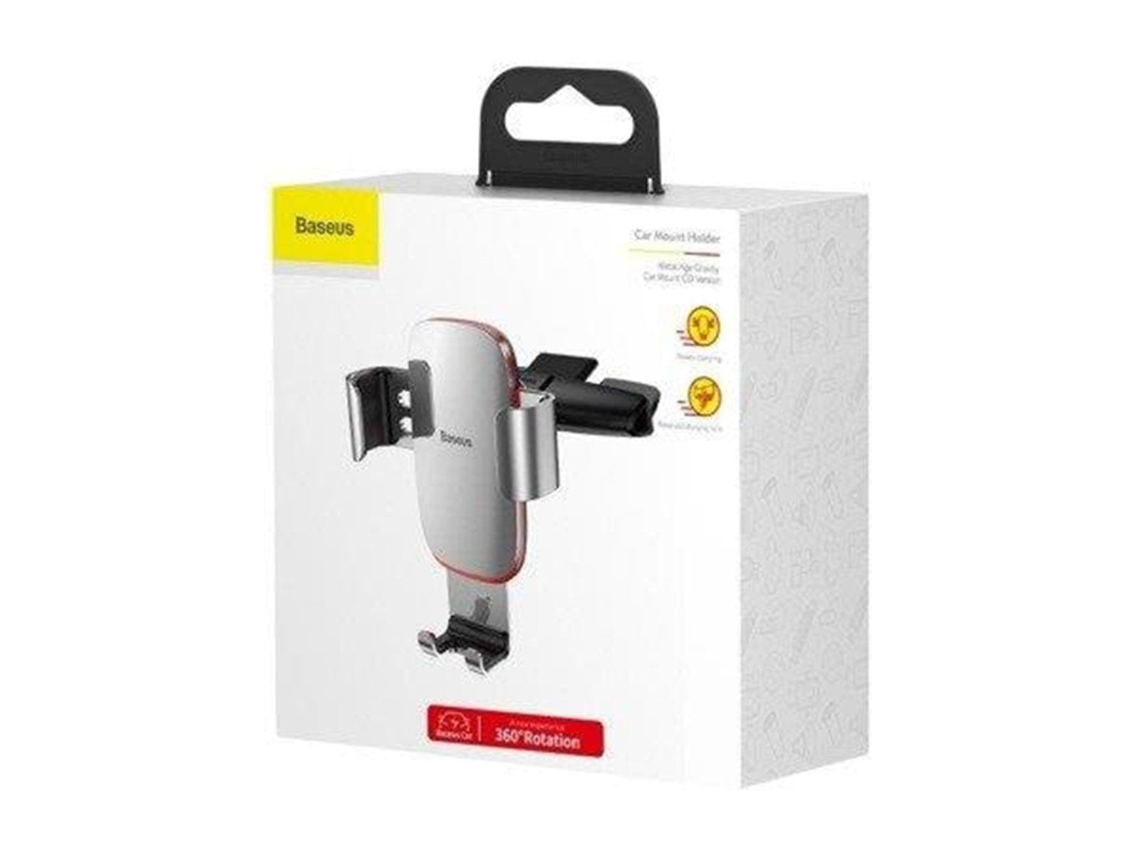 Baseus Metal Age Gravity Car Mount (CD Version) Silver