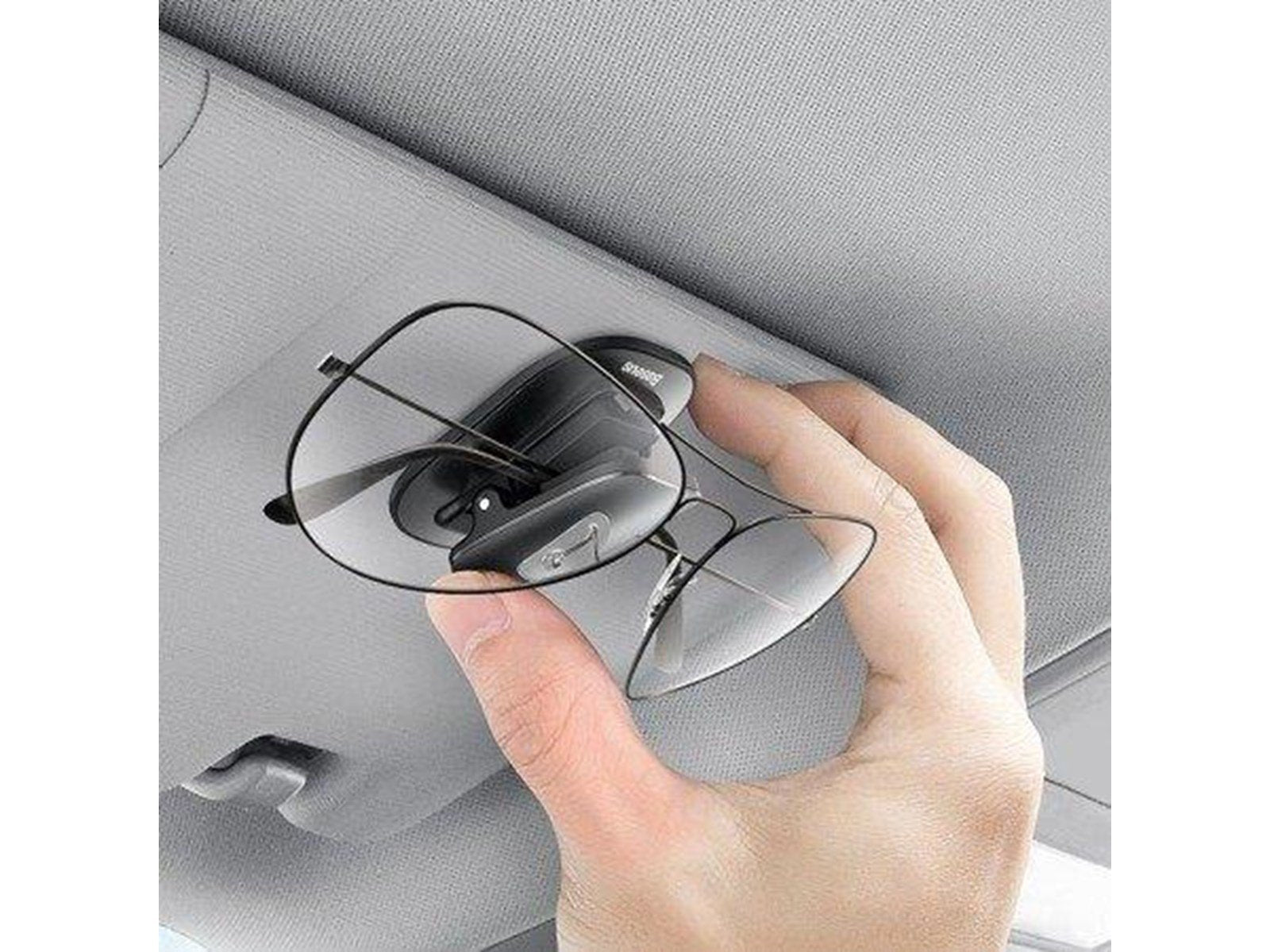 Baseus Platinum Vehicle eyewear clip Black