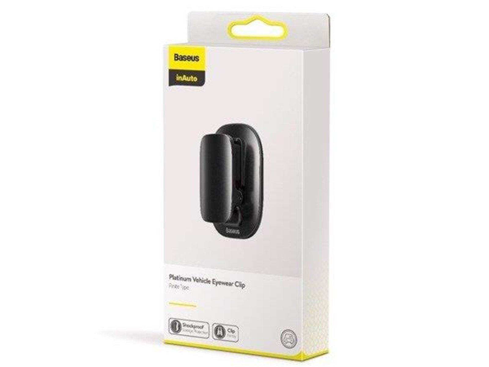 Baseus Platinum Vehicle eyewear clip Black