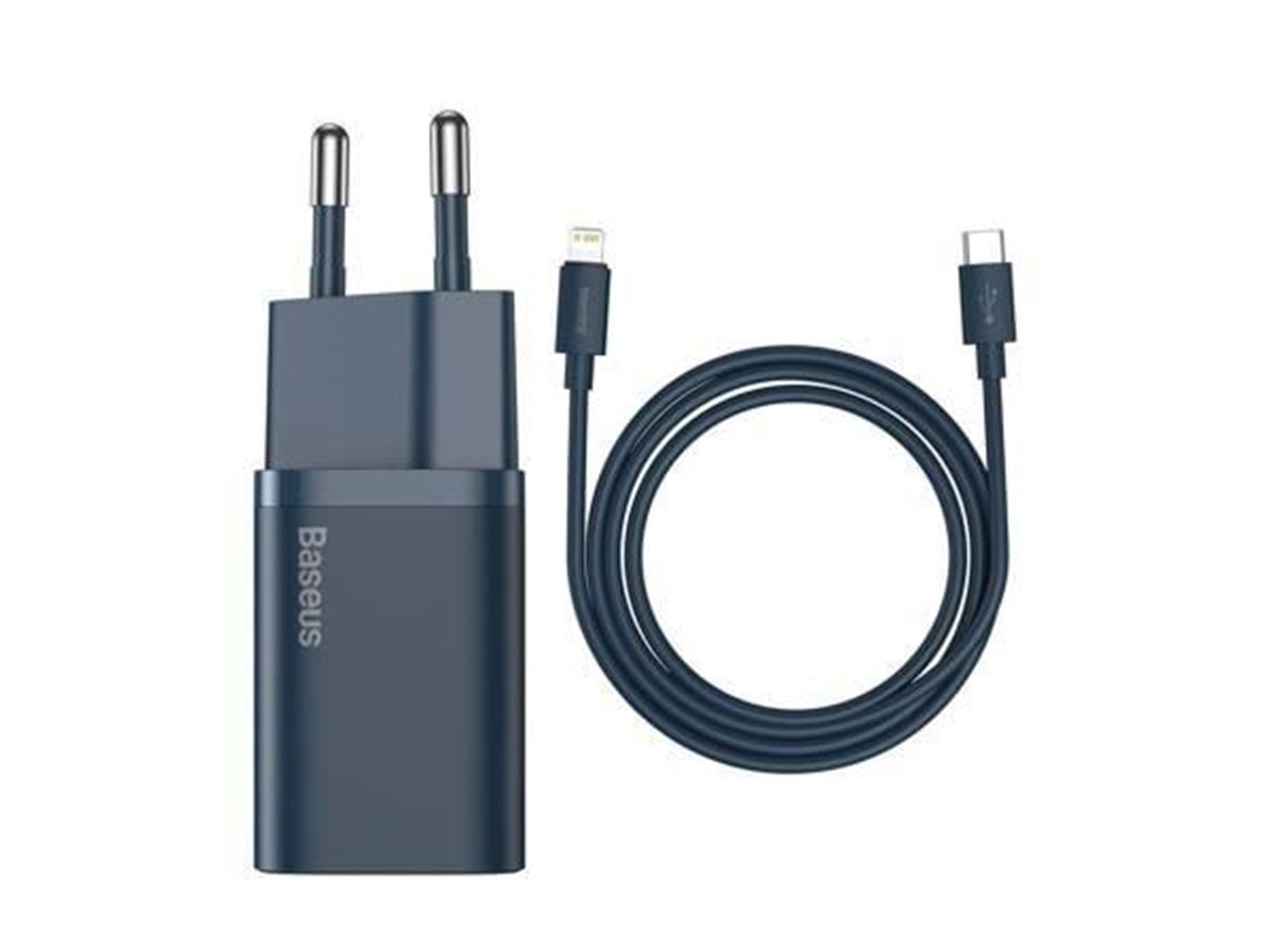 Baseus Super Si Quick Charger 1C 20W with USB-C cable for Lightning 1m (blue)