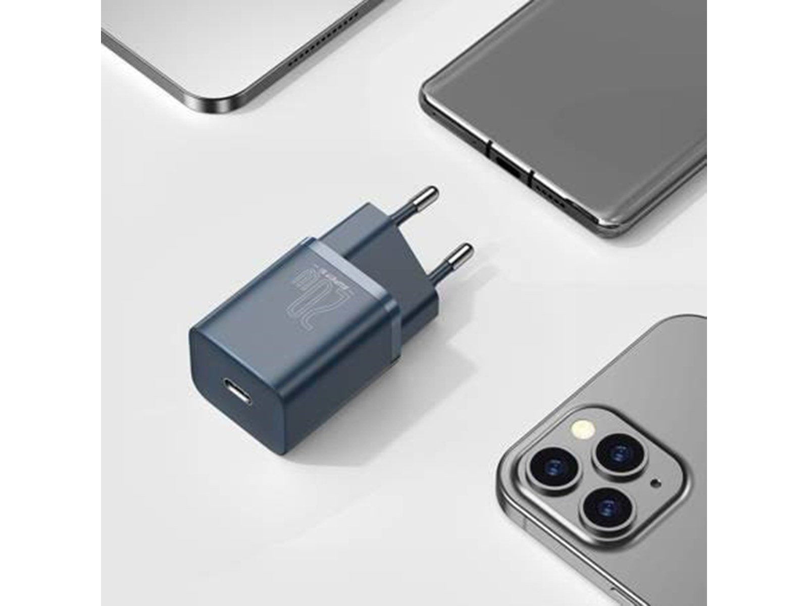 Baseus Super Si Quick Charger 1C 20W with USB-C cable for Lightning 1m (blue)