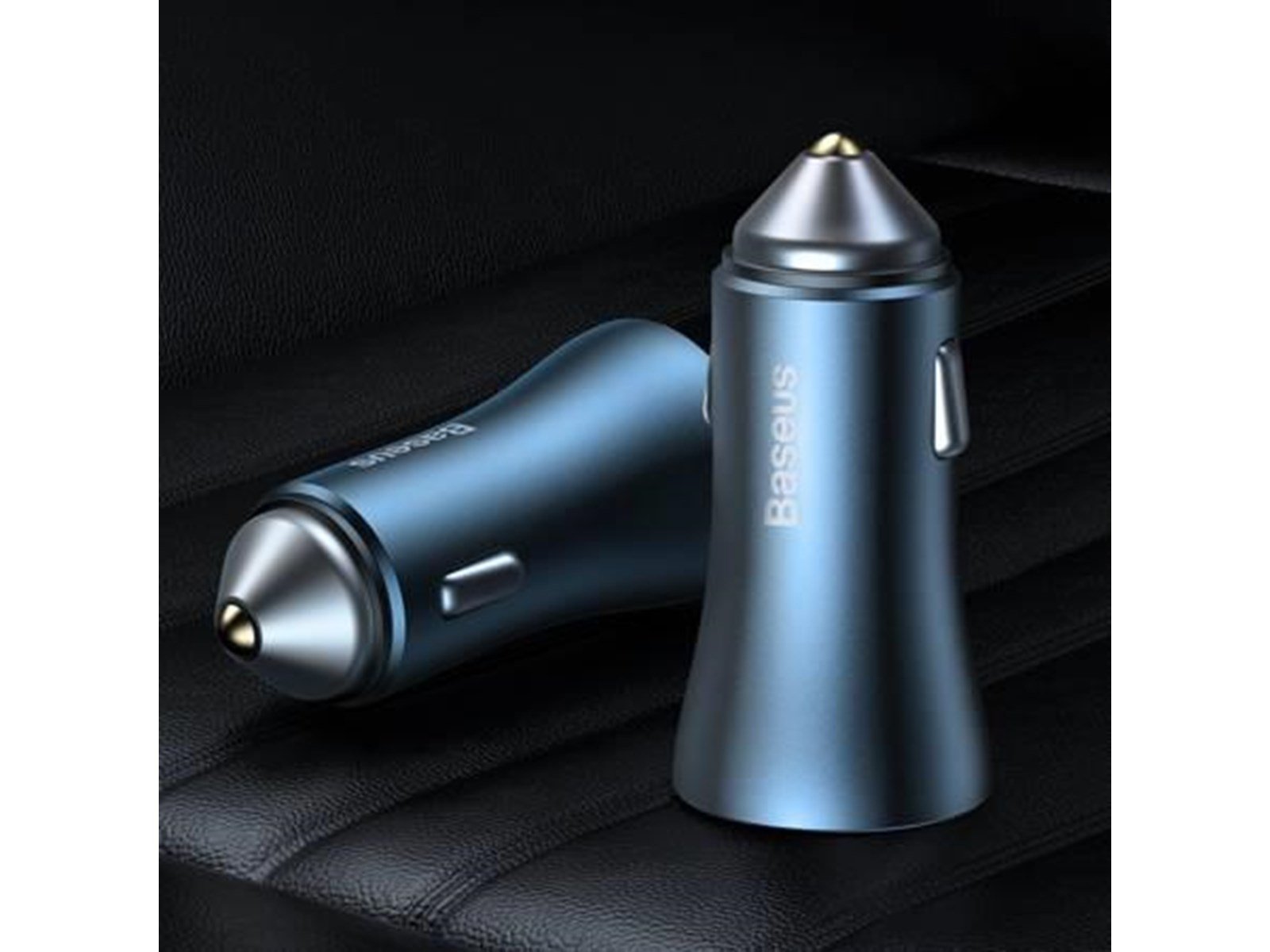 Baseus Golden Contactor Pro car charger 2x USB 40W (blue)