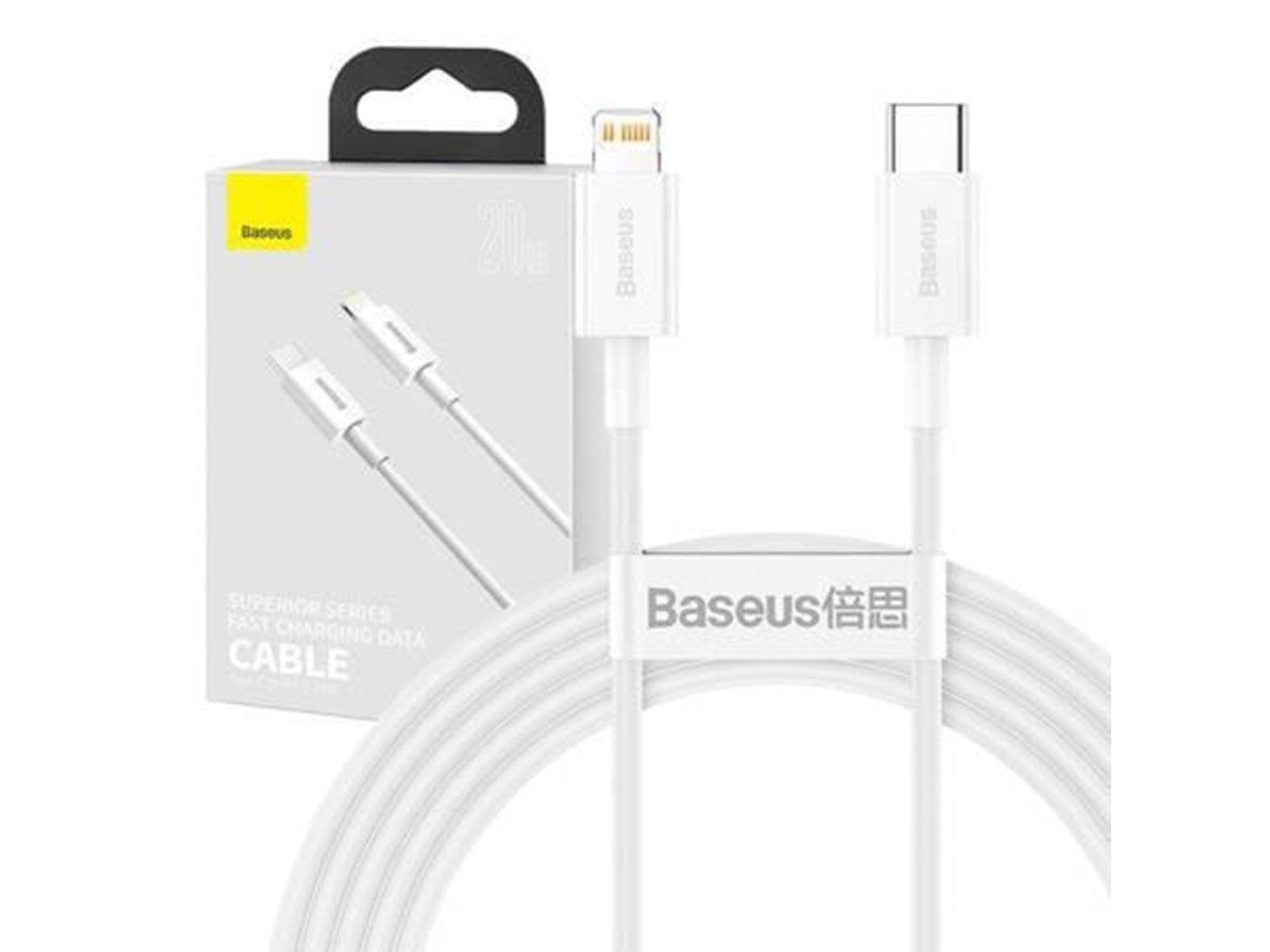 Baseus Superior Series Cable USB-C to Lightning 20W PD 2m (white)