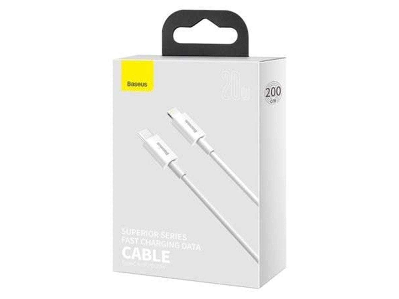 Baseus Superior Series Cable USB-C to Lightning 20W PD 2m (white)