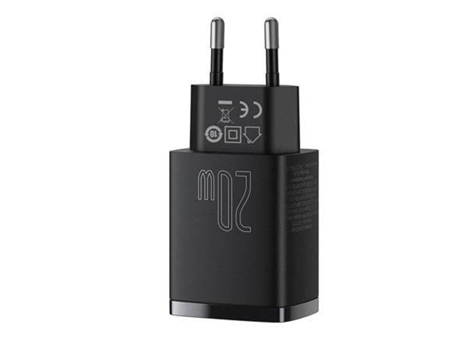 Baseus Compact Quick Charger USB USB-C 20W (black)