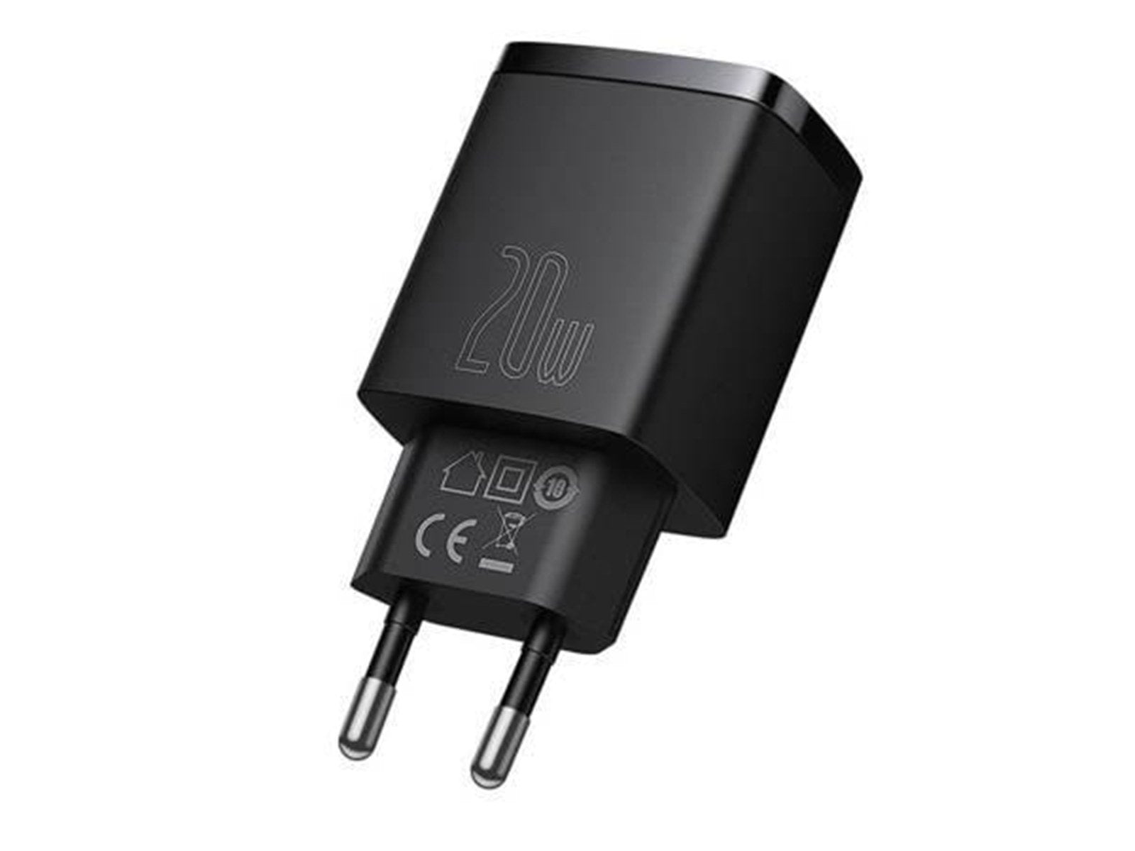 Baseus Compact Quick Charger USB USB-C 20W (black)