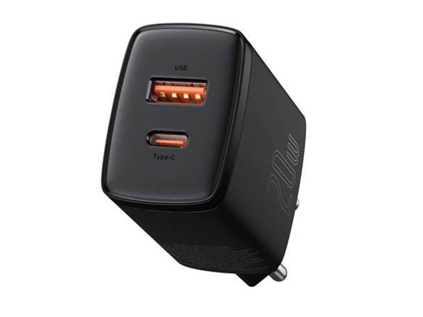 Baseus Compact Quick Charger USB USB-C 20W (black)