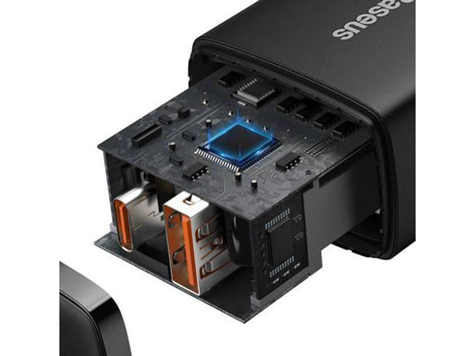 Baseus Compact Quick Charger USB USB-C 20W (black)
