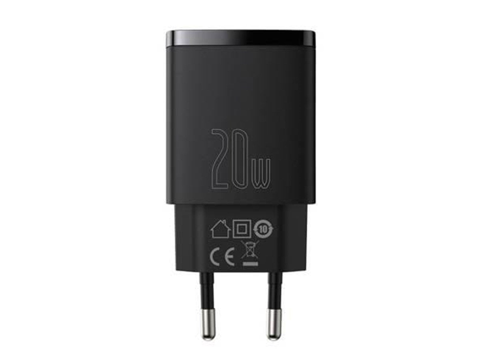 Baseus Compact Quick Charger USB USB-C 20W (black)