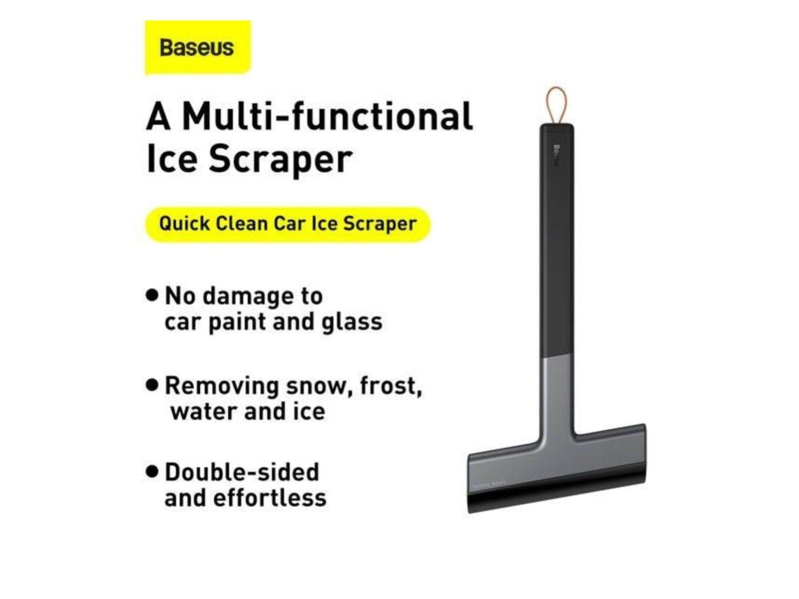 Baseus Quick Clean Car Ice Scraper - Black