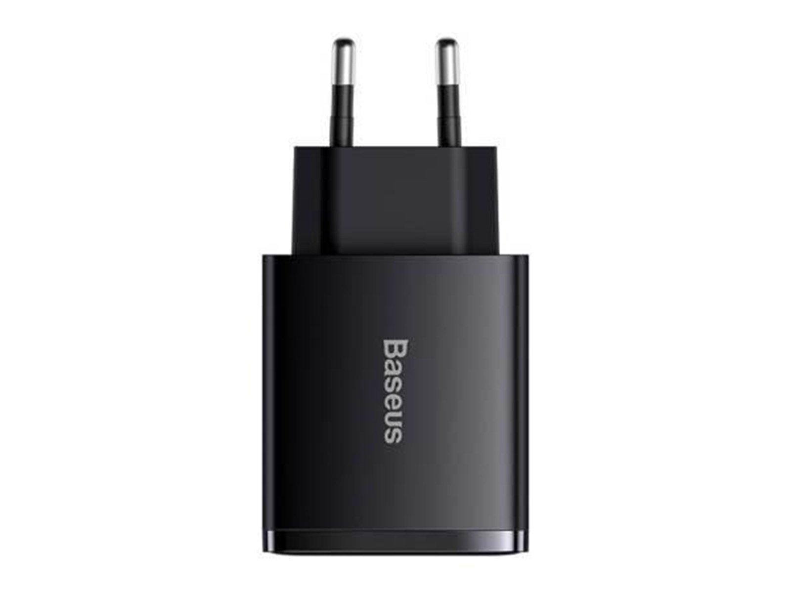 Baseus Charger  Compact Quick Charger 2xUSB USB-C PD 3A 30W - Black