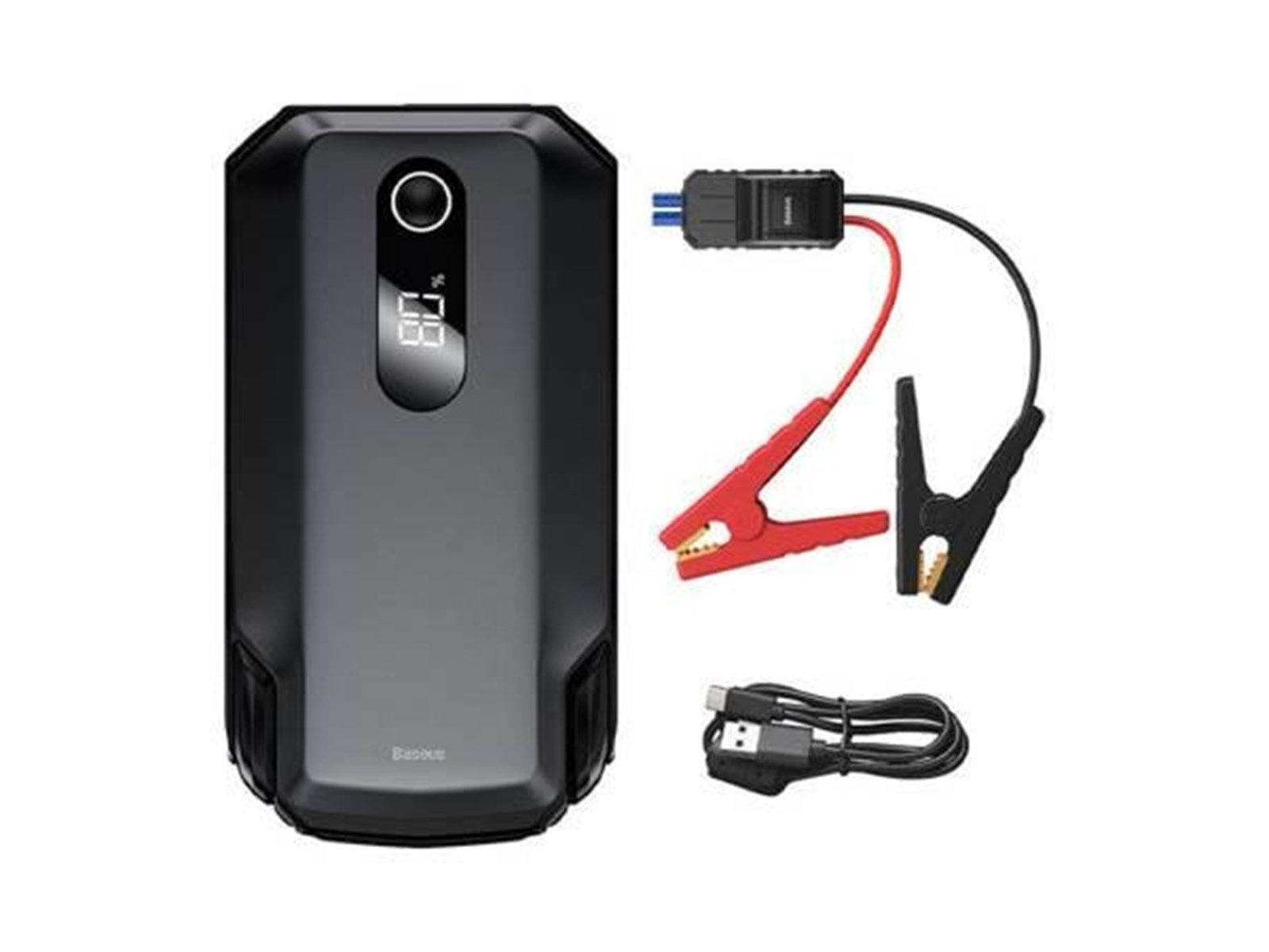 Baseus Powerbank / Super Energy Max Car Jump Starter 20000mAh 2000A USB (Black) Powerbank (Akku) - schwarz - 20000 mAh