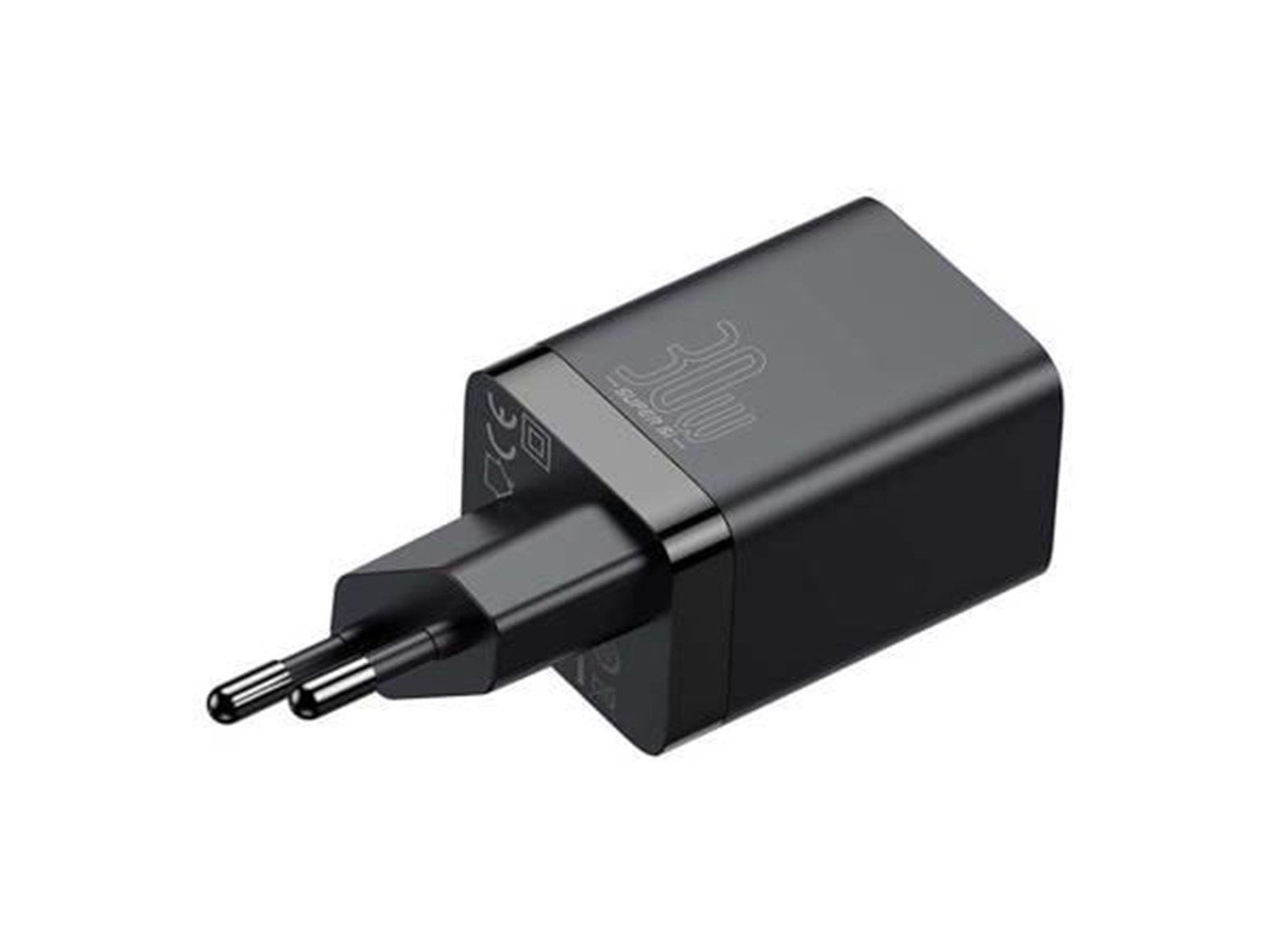 Baseus Super Si Pro Quick Charger USB + USB-C 30W (black)