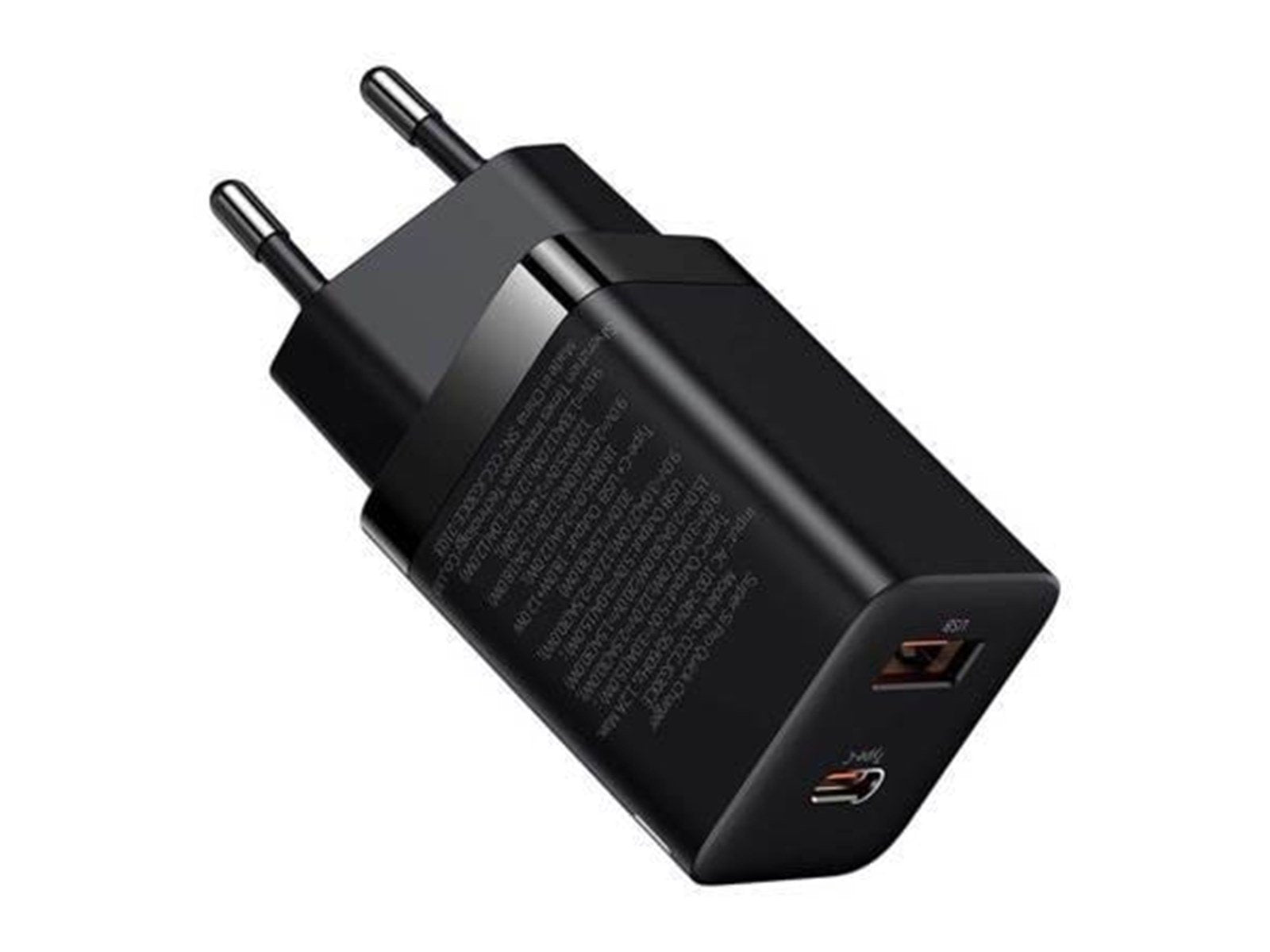 Baseus Super Si Pro Quick Charger USB + USB-C 30W (black)