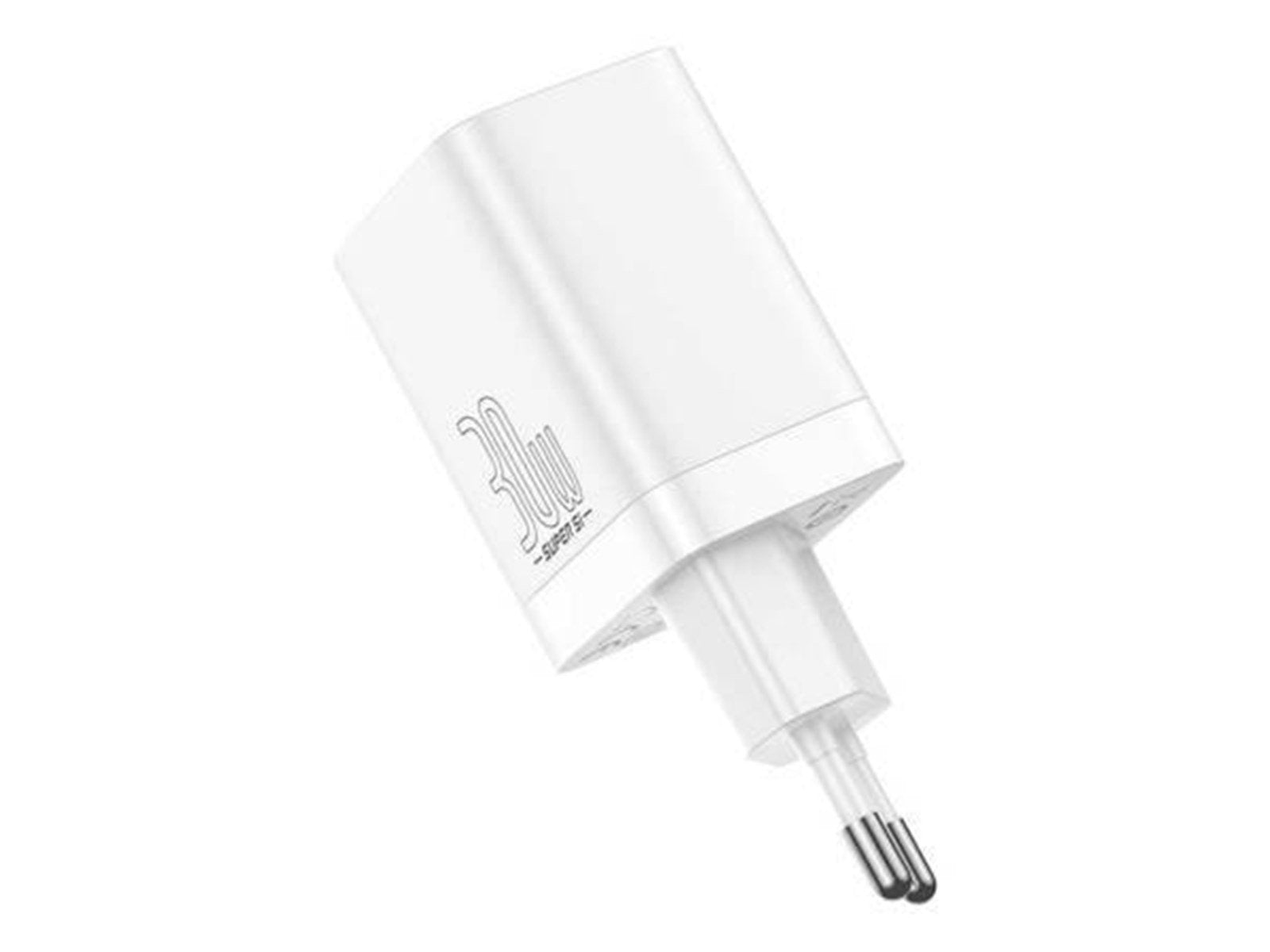 Baseus Super Si Pro Quick Charger USB + USB-C 30W (white)