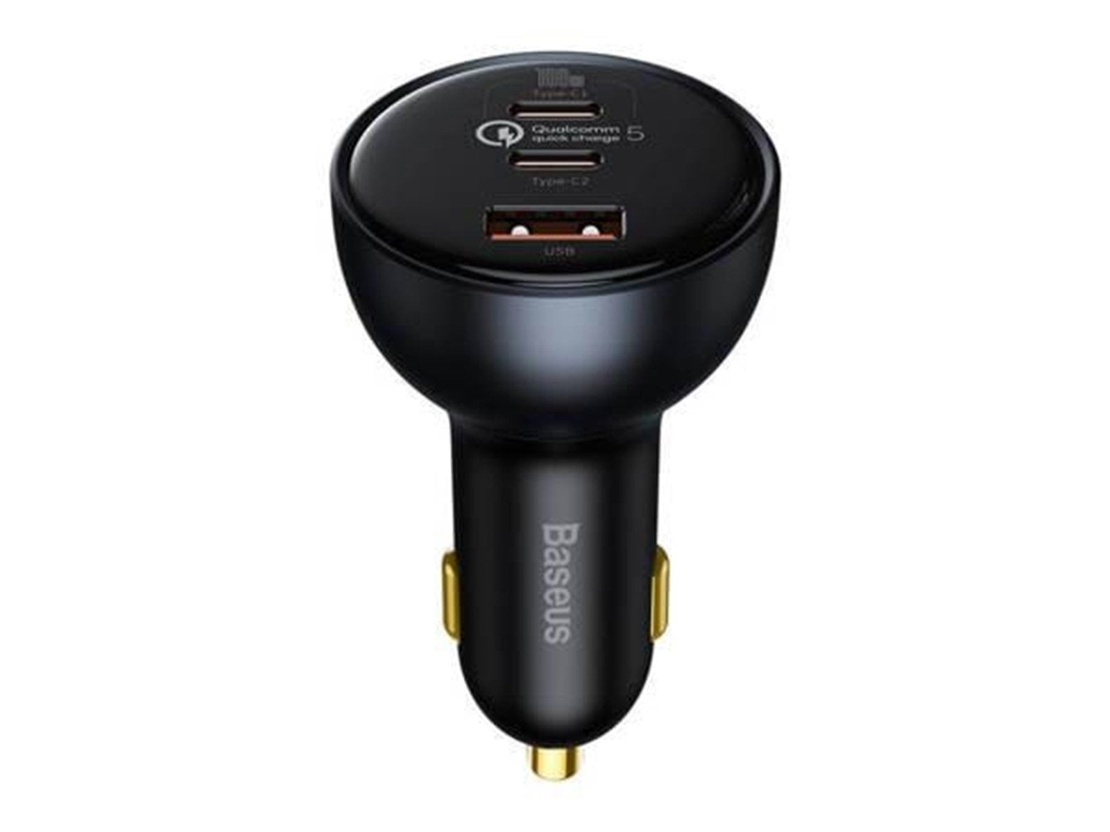 Baseus Car Charger  Qualcomm USB 2x USB-C 160W (Grey)