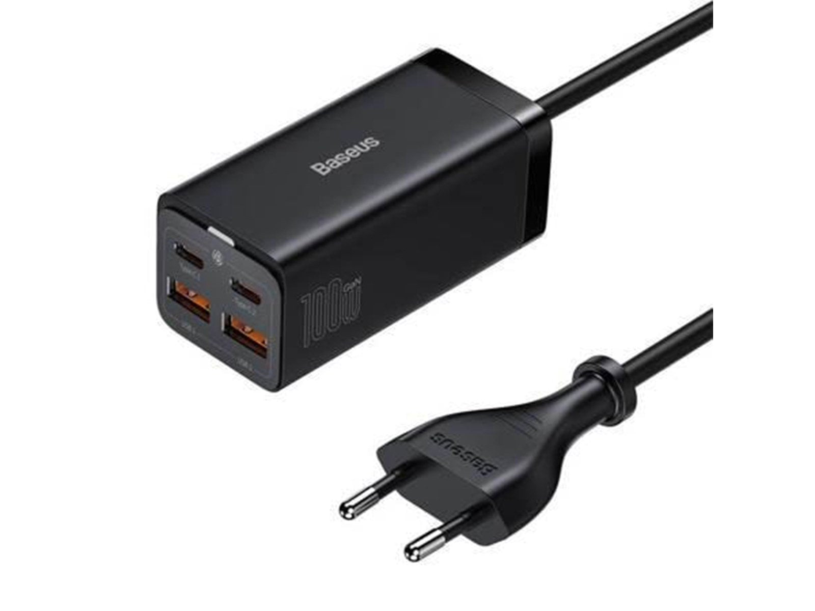 Baseus GaN3 Pro 4 Ports Desktop Charger 2xUSB-C + 2xUSB 100W - Black